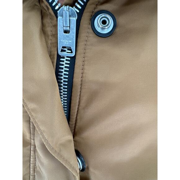 Coach 1941 Womens Varsity Parka - Car Tan Women's jacket coat size 2 - Picture 4 of 14